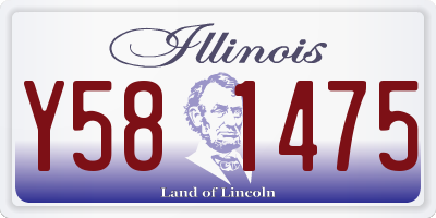 IL license plate Y581475