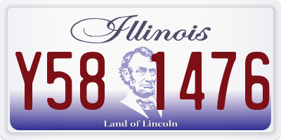 IL license plate Y581476