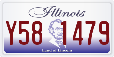 IL license plate Y581479