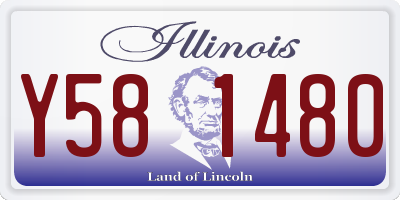 IL license plate Y581480