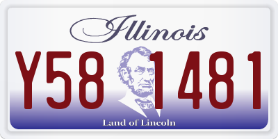 IL license plate Y581481