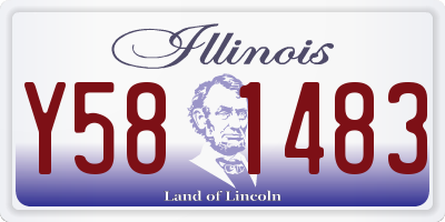 IL license plate Y581483