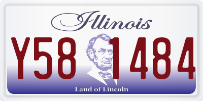 IL license plate Y581484