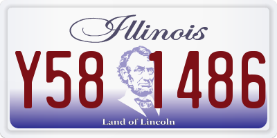 IL license plate Y581486