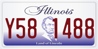 IL license plate Y581488
