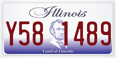IL license plate Y581489