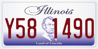 IL license plate Y581490