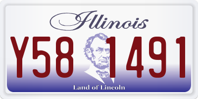 IL license plate Y581491