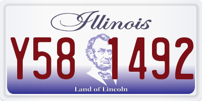 IL license plate Y581492