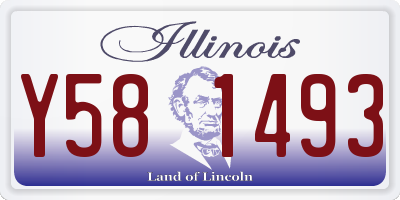 IL license plate Y581493