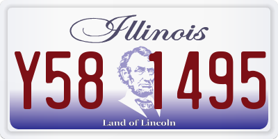 IL license plate Y581495