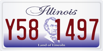 IL license plate Y581497