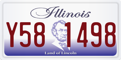 IL license plate Y581498