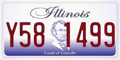 IL license plate Y581499