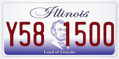 IL license plate Y581500