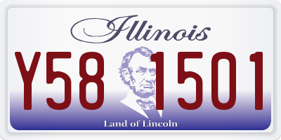 IL license plate Y581501