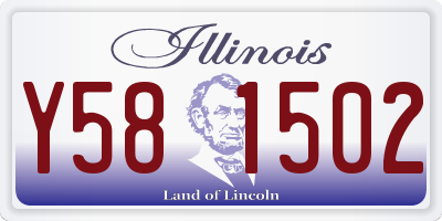 IL license plate Y581502