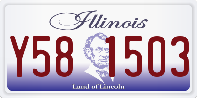 IL license plate Y581503