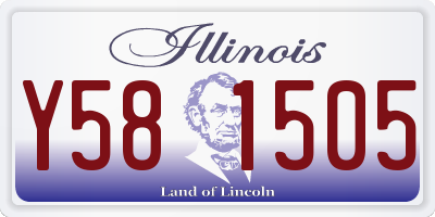 IL license plate Y581505