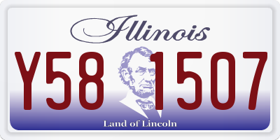 IL license plate Y581507