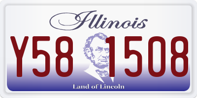 IL license plate Y581508