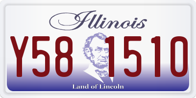 IL license plate Y581510