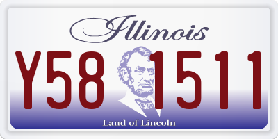 IL license plate Y581511