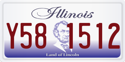 IL license plate Y581512