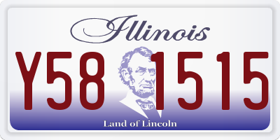 IL license plate Y581515