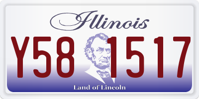 IL license plate Y581517