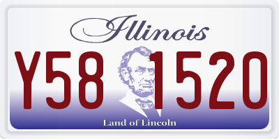 IL license plate Y581520