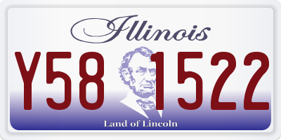 IL license plate Y581522