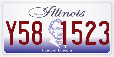 IL license plate Y581523