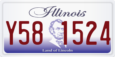IL license plate Y581524