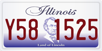 IL license plate Y581525