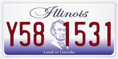 IL license plate Y581531