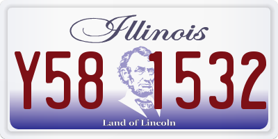 IL license plate Y581532