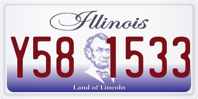 IL license plate Y581533