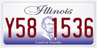 IL license plate Y581536