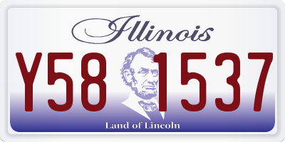 IL license plate Y581537