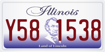 IL license plate Y581538