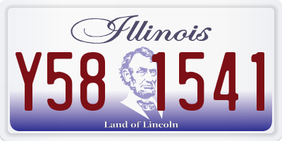 IL license plate Y581541