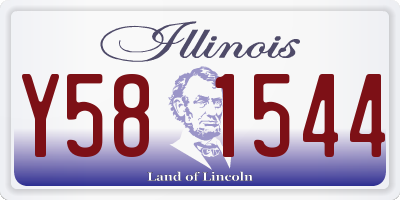 IL license plate Y581544