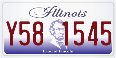 IL license plate Y581545