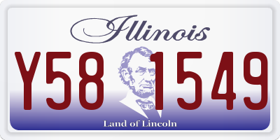 IL license plate Y581549