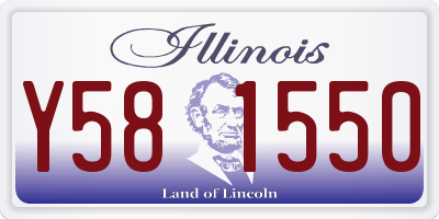 IL license plate Y581550