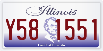 IL license plate Y581551