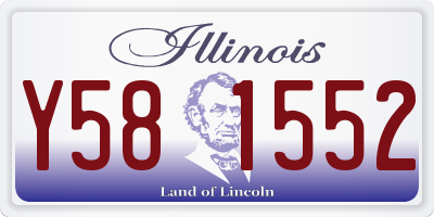IL license plate Y581552
