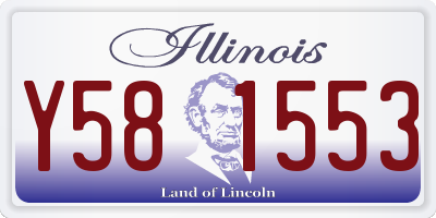 IL license plate Y581553