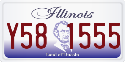 IL license plate Y581555